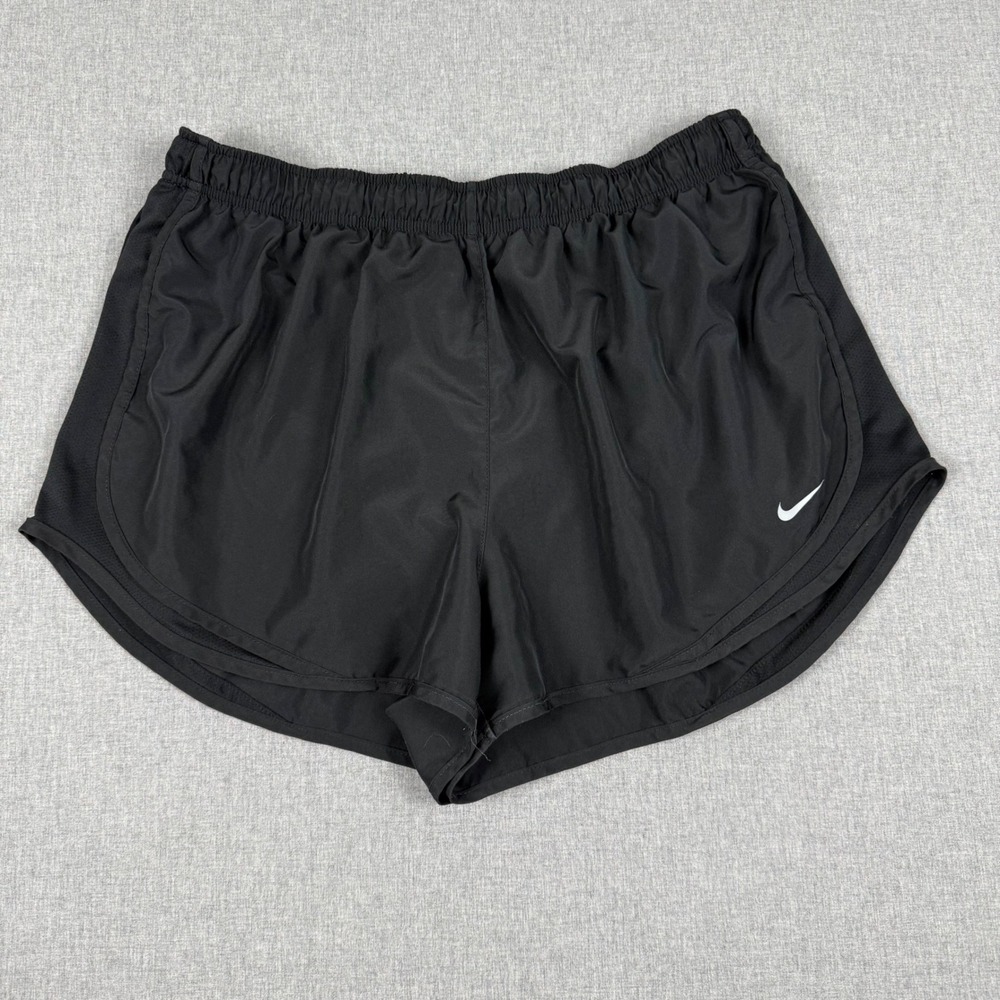 Nike Black Dri-FIT Tempo Running Shorts Women Size XL Activewear